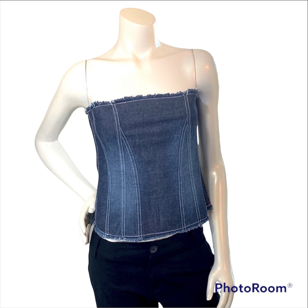 NWT!  Mermaid Sister Denim Strapless Top